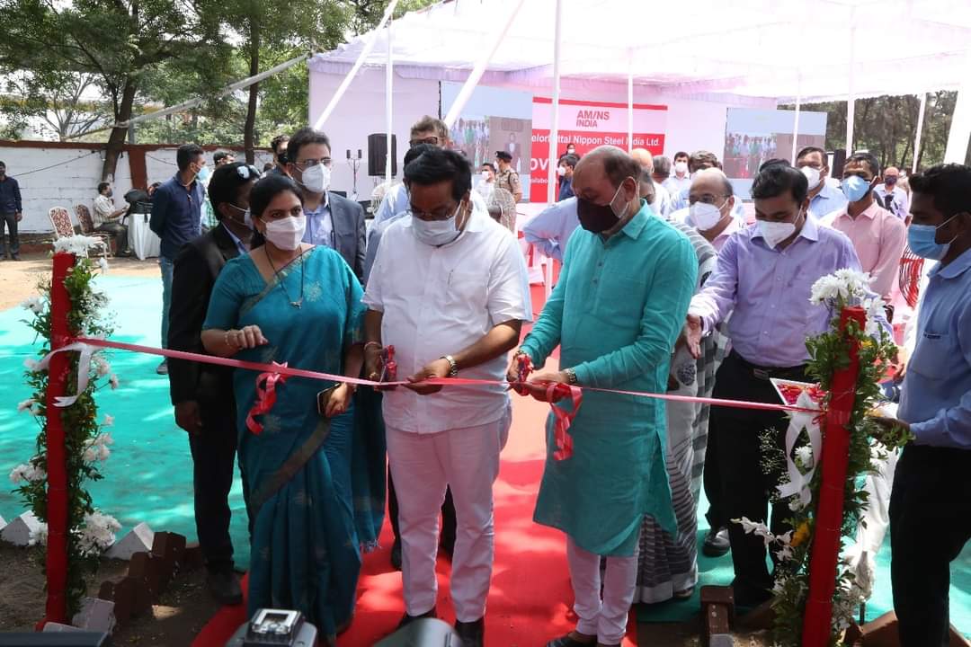 Commencement of 250-bed temporary Covid Hospital at Hazira's Arcelor Mittal Steel Plant premises