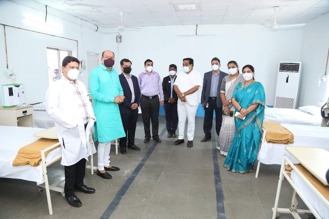 Commencement of 250-bed temporary Covid Hospital at Hazira's Arcelor Mittal Steel Plant premises