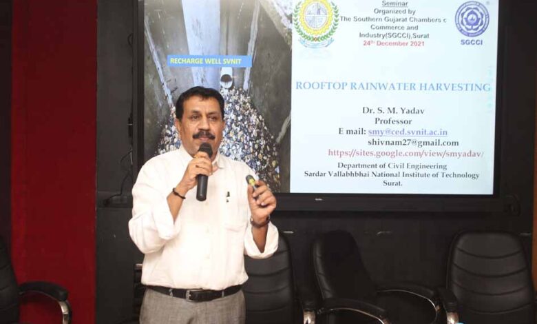 A seminar was held by Chamber on How to do Rooftop Rainwater Harvesting?