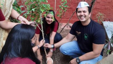 Greenman Viral Desai interacts at MS University's Bhoomi Fest